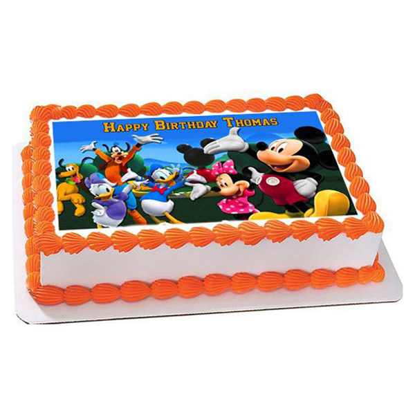 1 kg Mickey Mouse Photo Cake : 