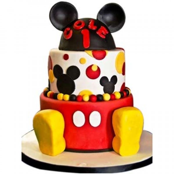 Mickey Mouse Tiered Cake - Classy Girl Cupcakes